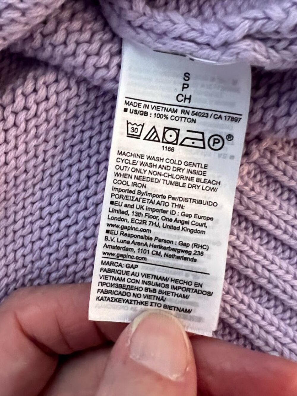 Gap Brand Women's Lilac Knit Sweater, NWT, Size S - Picture 6 of 7